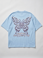 Oversize-T-Shirt „Cyber Butterfly“ – Rückansicht